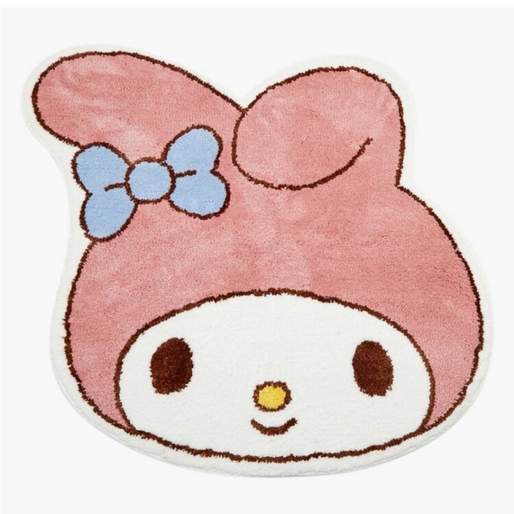 Sanrio My Melody Plush Rug Home Decor Hello Kitty Kawaii Cartoon Kids Pink
